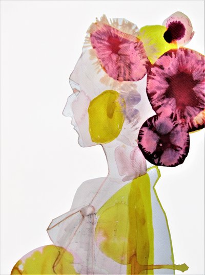 Vibrant Woman Profile by Doris Schmitz