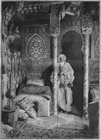 Pierre Loti in His Home in Rochefort in 1892. Based on Dornac