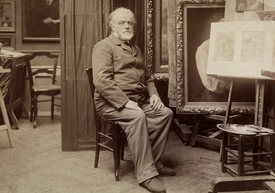 Portrait of a Painter in his Studio by Dornac