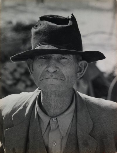 Ex-Tenant Farmer on Relief Grant, Imperial Valley, California by Dorothea Lange