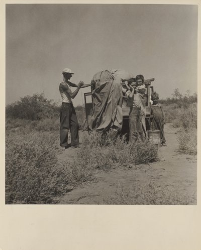 Transients, New Mexico by Dorothea Lange