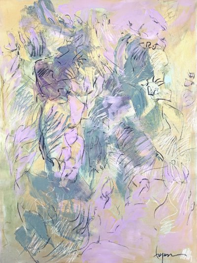 Soft Abstract Serenity by Dorothy Fagan