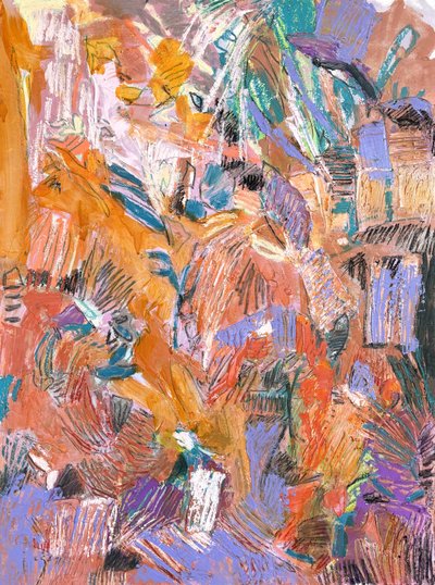Vibrant Abstract Forms by Dorothy Fagan