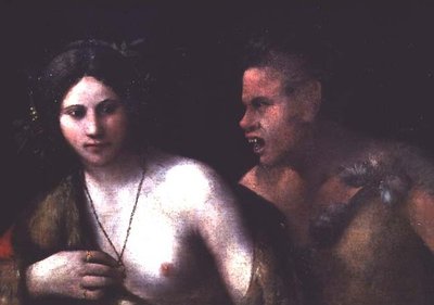 Nymph and Satyr by Dosso Dossi