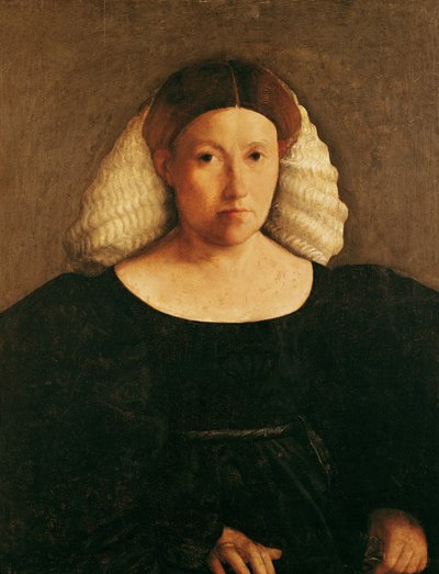 Portrait of a Woman with a White Hairnet by Dosso Dossi