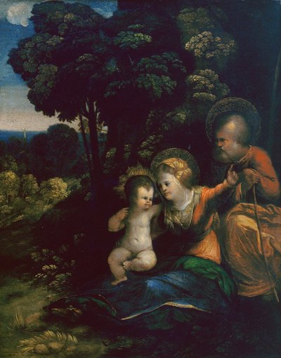 Rest on the Flight into Egypt by Dosso Dossi