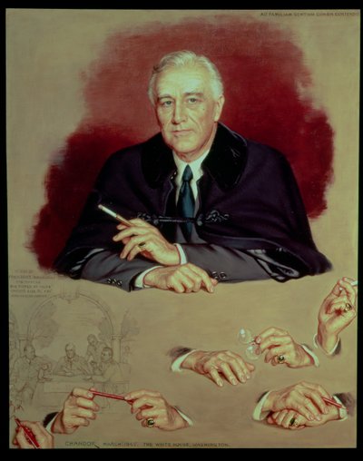 Study of Franklin Delano Roosevelt for the Painting 