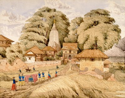 Narain - Hitthee, near Kathmandoo, Nepal by Dr. Henry Ambrose Oldfield