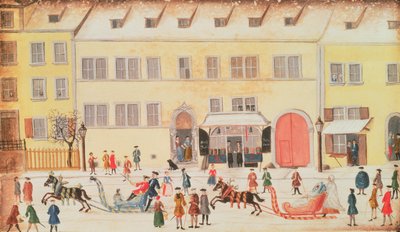 Winter Scene in Nuremberg by Dr. J.C. Birckner