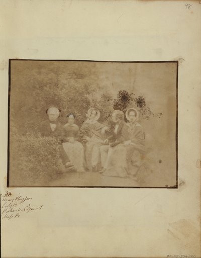 Sir David Brewster with Miss Mary Playfair, Lady Brewster, Mr. Pakenham Edgeworth, and Miss Brewster by Dr. John Adamson