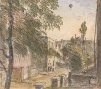 Balloon over Holland Street, Kensington, 22 July 1835, 7 p.m. by Dr. William Crotch