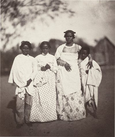 Madagascan Woman and Her Children (Plate 3) by Désiré Charnay