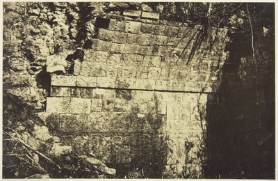 Palace of the Circus at Chichen-Itza, Interior of a Hall by Désiré Charnay