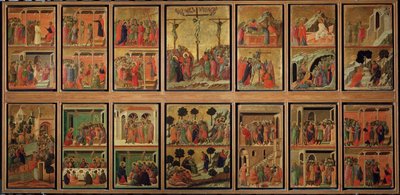 Life of Christ: Passion. Predella of the Maesta by Duccio di Buoninsegna