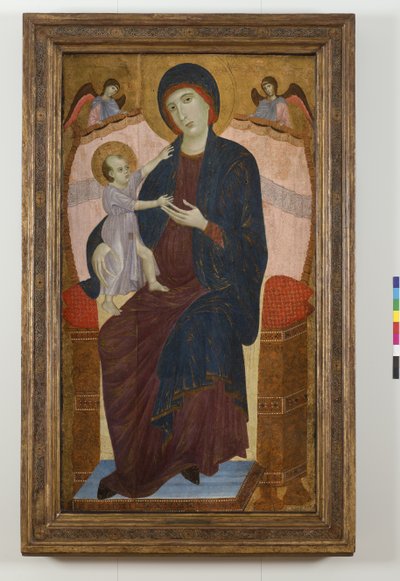 Madonna and Child Enthroned and Angels by Duccio di Buoninsegna