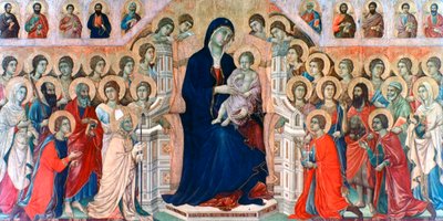 Maestà, Madonna with Angels and Saints by Duccio di Buoninsegna