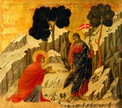 Noli Me Tangere (Touch Me Not), Detail of Tile from Episodes from Christ