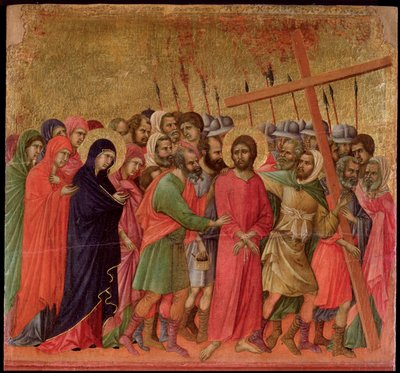 Passion: the ascent to Calvary by Duccio di Buoninsegna