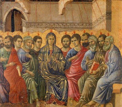 Pentecost (detail) by Duccio di Buoninsegna