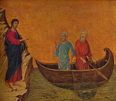 The Calling of the Apostles Peter and Andrew by Duccio di Buoninsegna