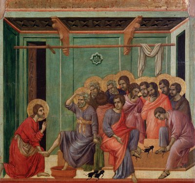 The Foot Washing (detail) by Duccio di Buoninsegna