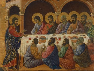 The Last Supper (detail) by Duccio di Buoninsegna