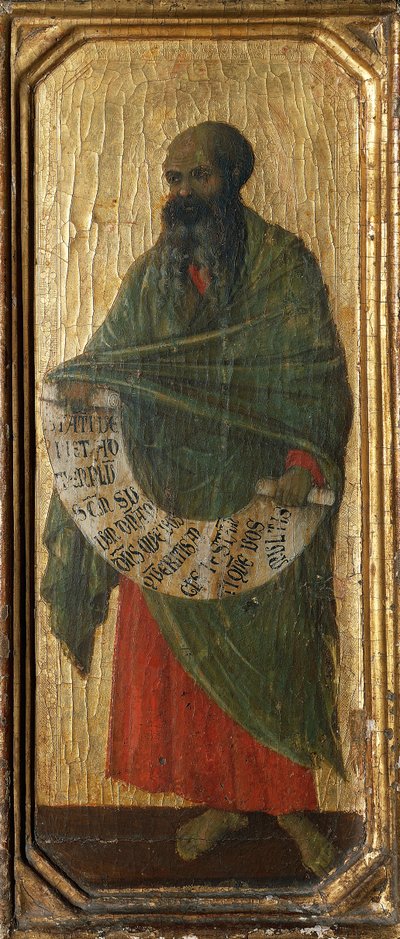 The Prophet Malachi (detail) by Duccio di Buoninsegna