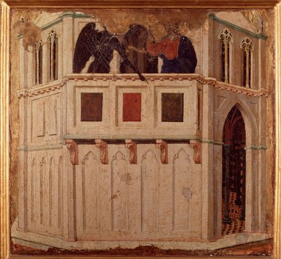 The Temptation at the Temple by Duccio di Buoninsegna
