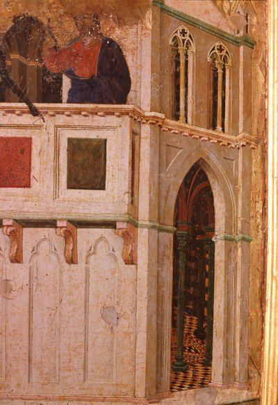 The Temptation at the Temple (detail) by Duccio di Buoninsegna