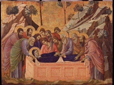 The dormition of the virgin by Duccio di Buoninsegna
