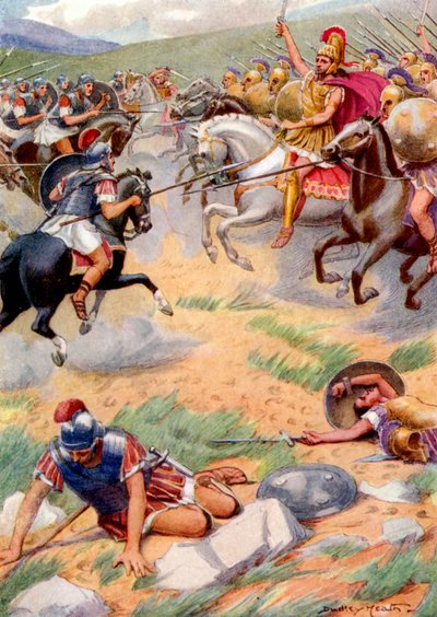 The Armour of Pyrrhus Was Richer and More Beautiful Than That of His Soldiers by Dudley (after) Hardy