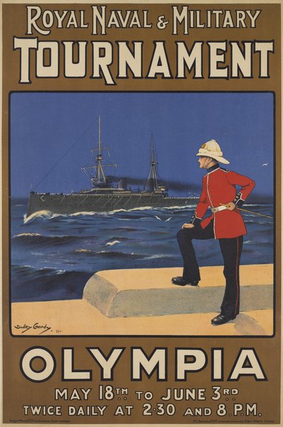 Poster for the Royal Naval and Military Tournament, 1910 by Dudley Hardy