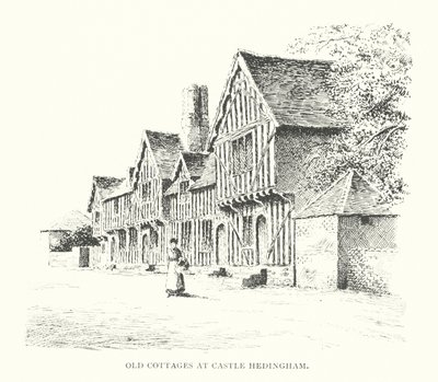 Old Cottages at Castle Hedingham by Duncan Moul