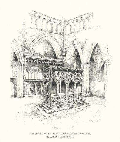 The Shrine of St Alban and Watching Gallery, St Albans Cathedral by Duncan Moul