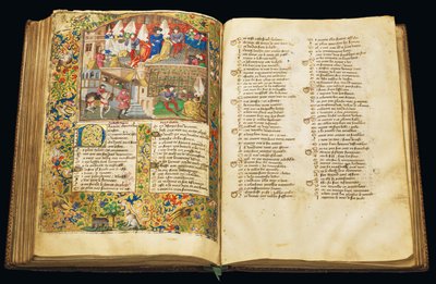 Page from "La Belle Dame Sans Merci" by Alain Chartier by Dunois Master