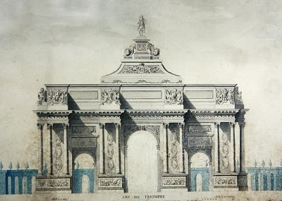Arc de Triomphe, after the designs by Claude Perrault (1613-78) by Dupouy Dupouy