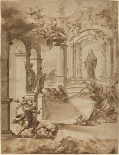 Allegory in Honor of a Gentleman by Dutch 17th Century