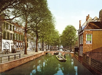 View down a canal in the Hague by Dutch Photographer