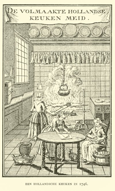 A Dutch Kitchen in 1746 by Dutch School