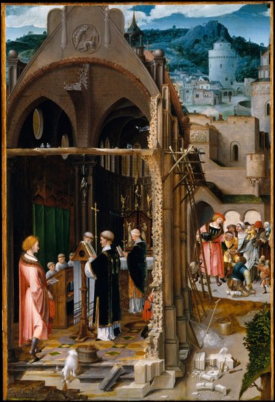 A Sermon on Charity (possibly the Conversion of Saint Anthony) by Dutch School