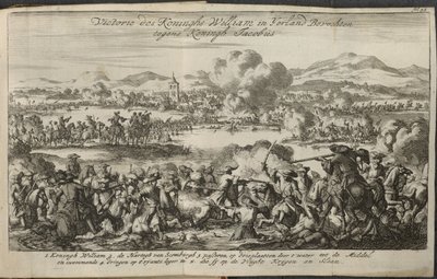 A Battle Involving the Army of William III by Dutch School