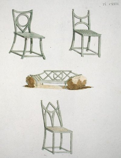 A collection of seats, from 