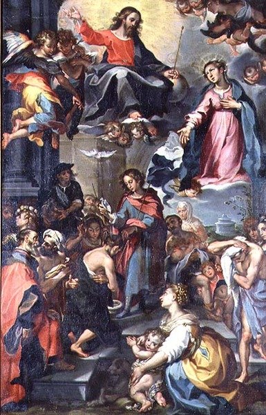 Baptism of Christ, in the Manner of Barocci by Dutch School