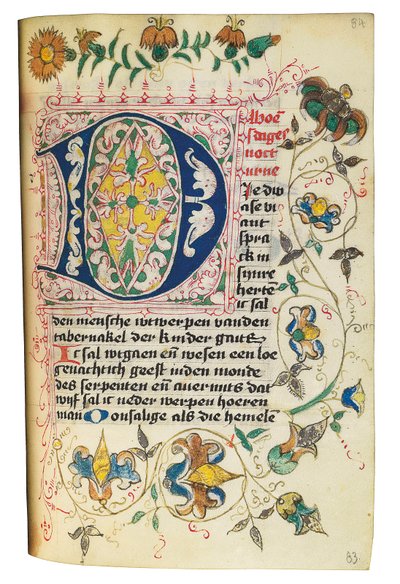 Book of Hours and Prayerbook in Dutch, Lower Rhineland, Emmerich, Cleves, c.1480 by Dutch School