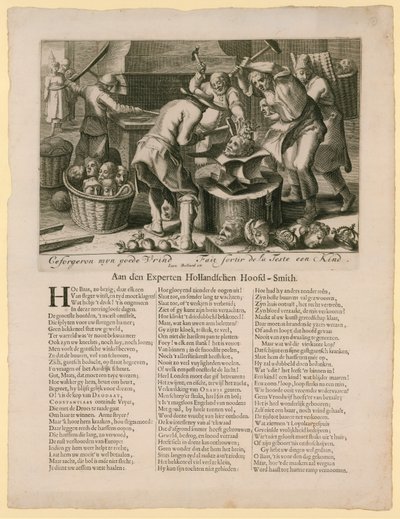 Caricature Concerning the Succession to the English Throne, 1688-89 by Dutch School