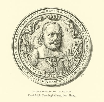 Commemorative Medal of Admiral Michiel de Ruyter by Dutch School