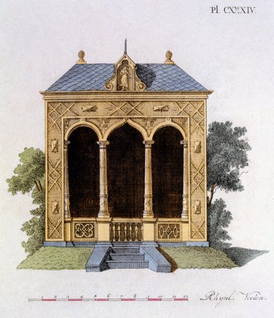 Design from Magazine of Garden Gems by G. van Laar, published 1802 by Dutch School