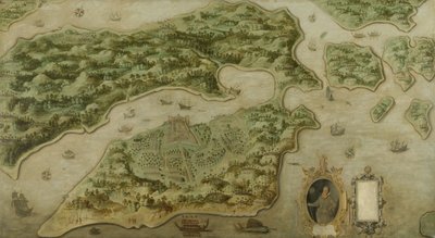 Fort Victoria on the Island of Amboina, 1617 by Dutch School