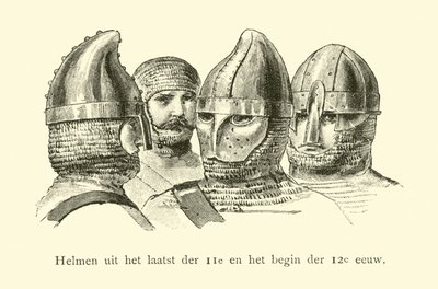 Helmets of the Late 11th and Early 12th Century by Dutch School