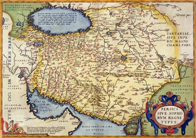 Map of Persia, from the Theatrum Orbis Terrarum, pub. by Abraham Ortelius Antwerp, c.1590 by Dutch School
